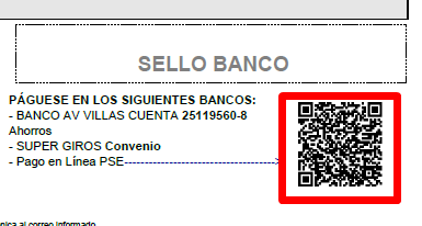 Cabecera del recibo